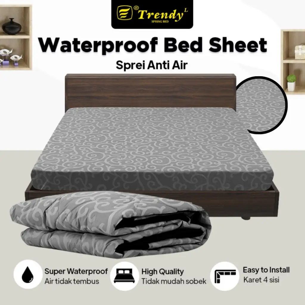 Trendy Waterproof Bed Sheet - Sprei Anti Air