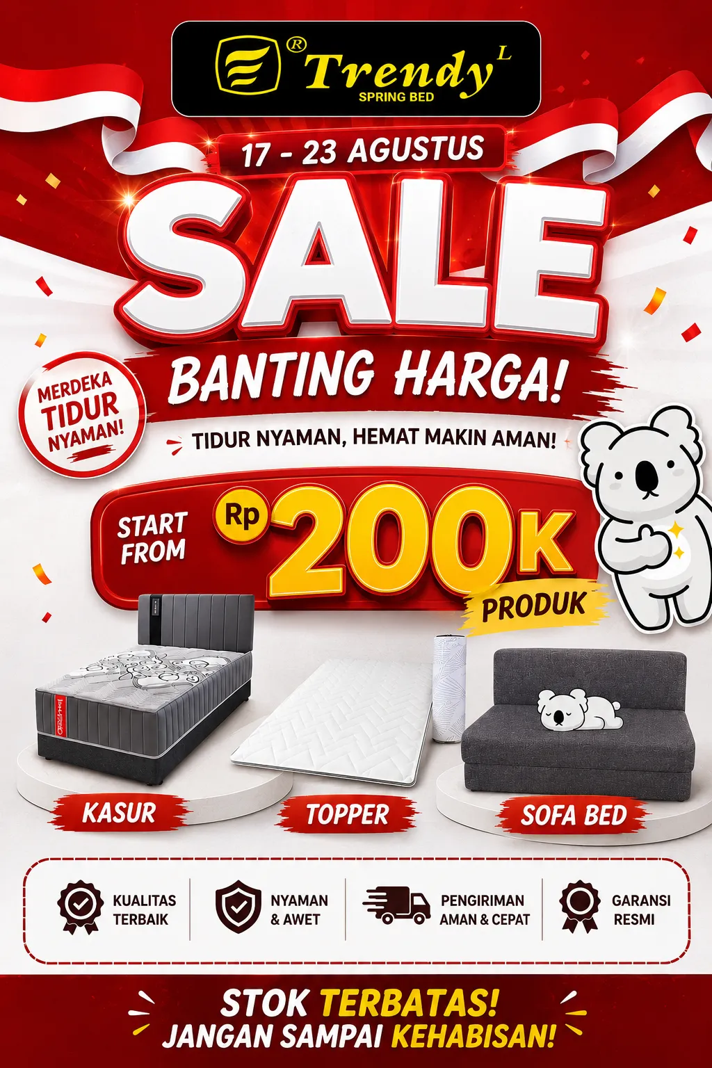 Promo 17 Agustus Harga 100k
