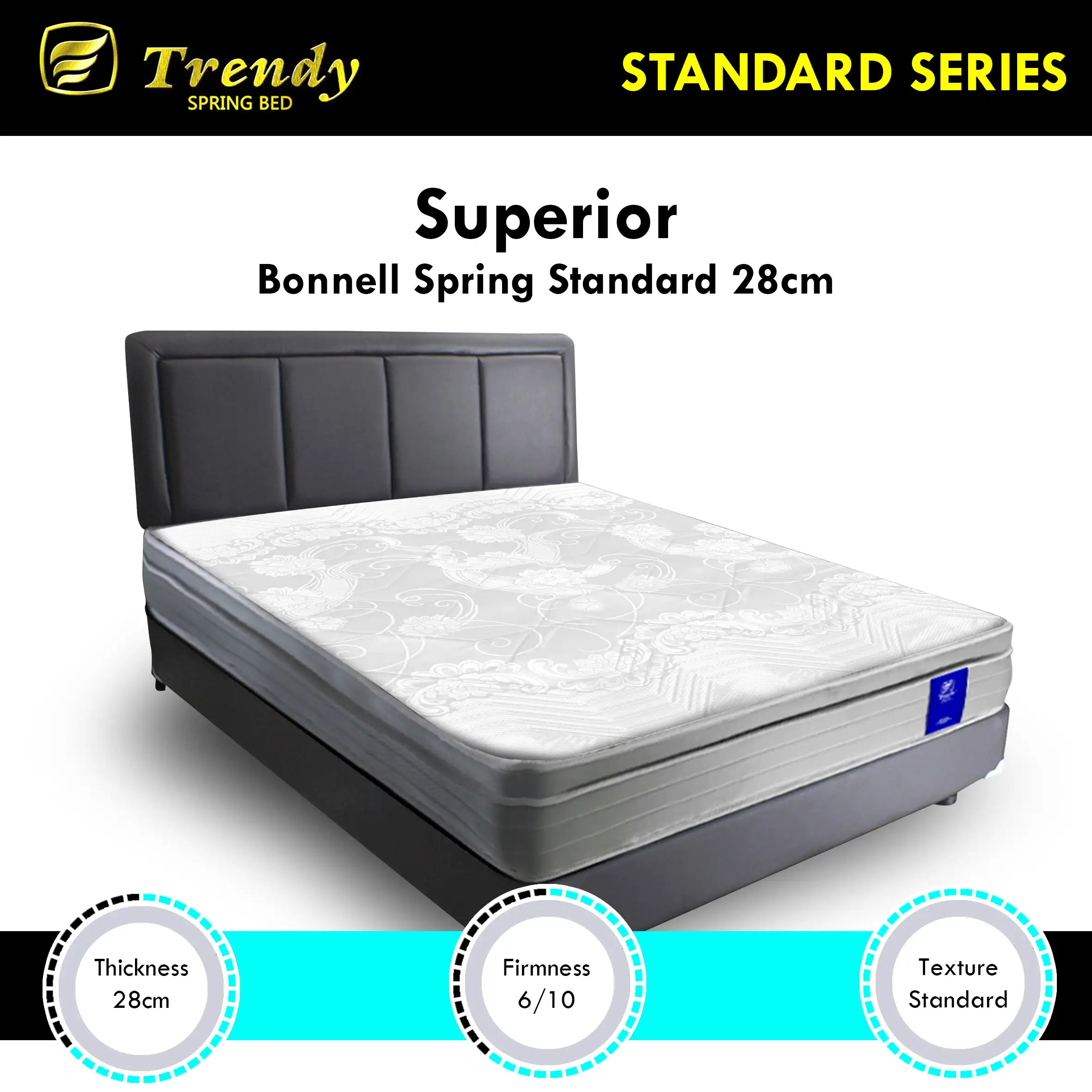 Trendy Superior 26cm - Kasur Spring Bed Bonnell Spring