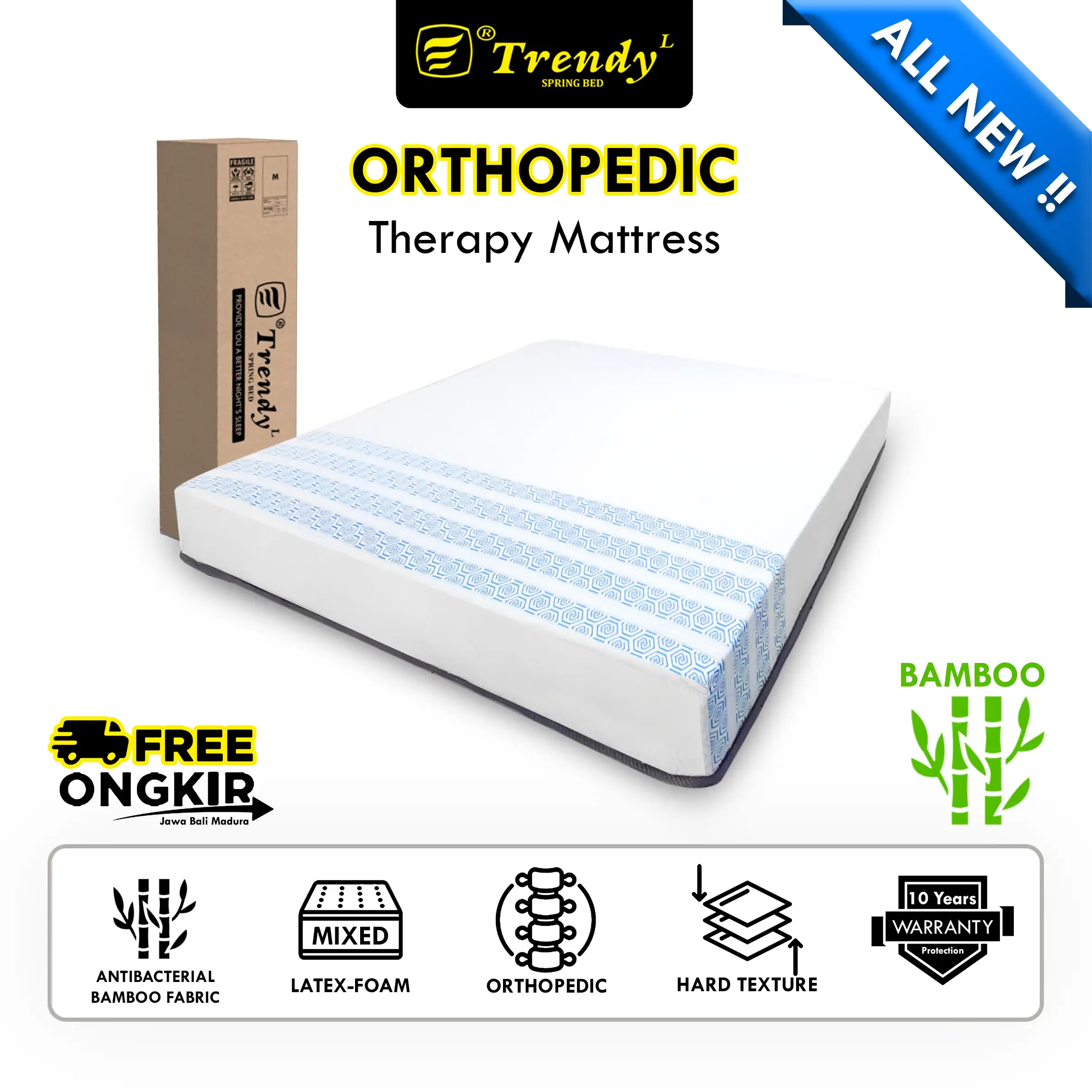 Trendy Orthopedic Bed (Kasur Kesehatan Tulang Belakang/Punggung)